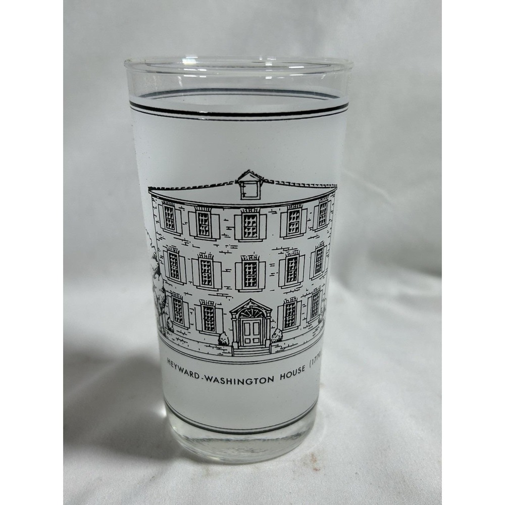 Vintage Charleston SC South Carolina Heyward Washington House Souvenir Glass Cup